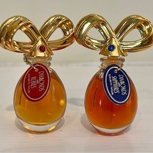 NEW Vtg Mini White Diamonds & Sapphires & Diamonds & Rubies Perfume